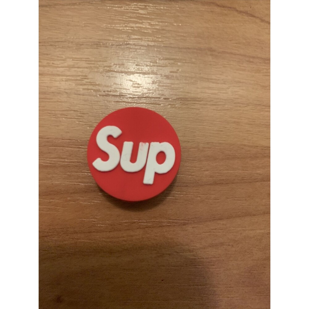 One Piece "Supreme" Shoe Charm Red White